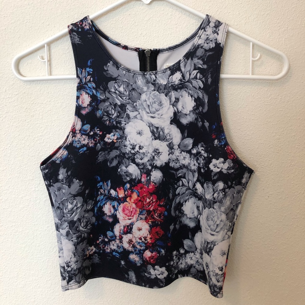 Floral Cropped Tank